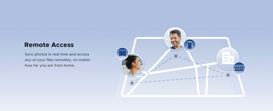 NAS storage supports remote multi-device access and file transfers.