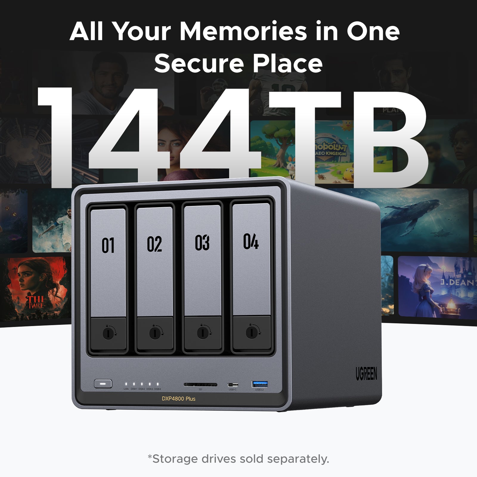 10GbE 4-Bay NAS for Content Creators – UGREEN NAS US