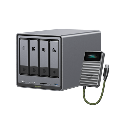 DXP4800 Plus + 20Gbps Portable SSD (1TB)