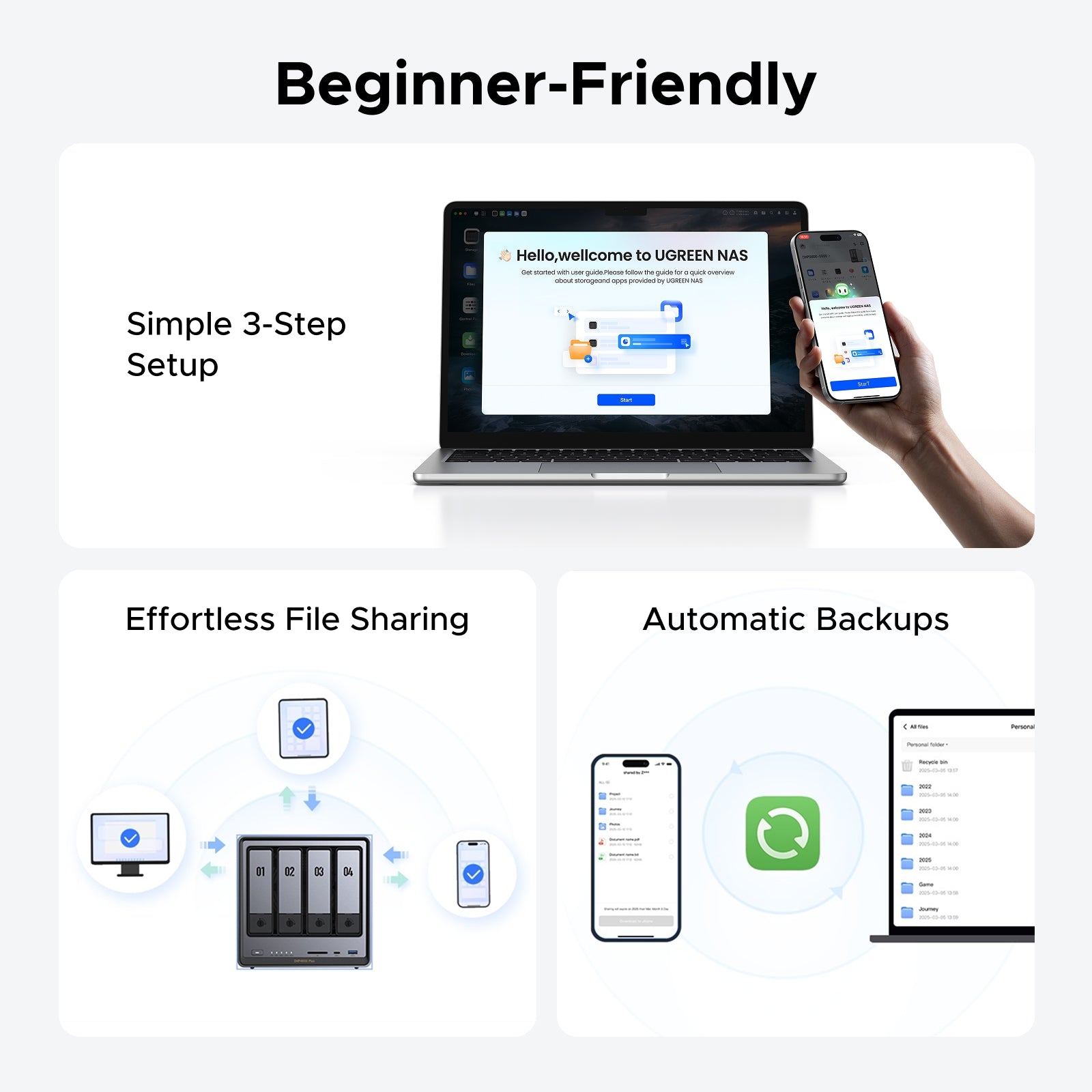 10GbE 4-Bay NAS for Content Creators – UGREEN NAS US