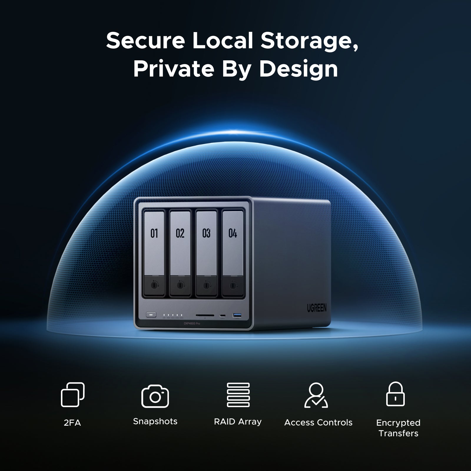 UGREEN NASync DXP4800 Pro | 4-Bay NAS | Up to 144TB – UGREEN NAS US