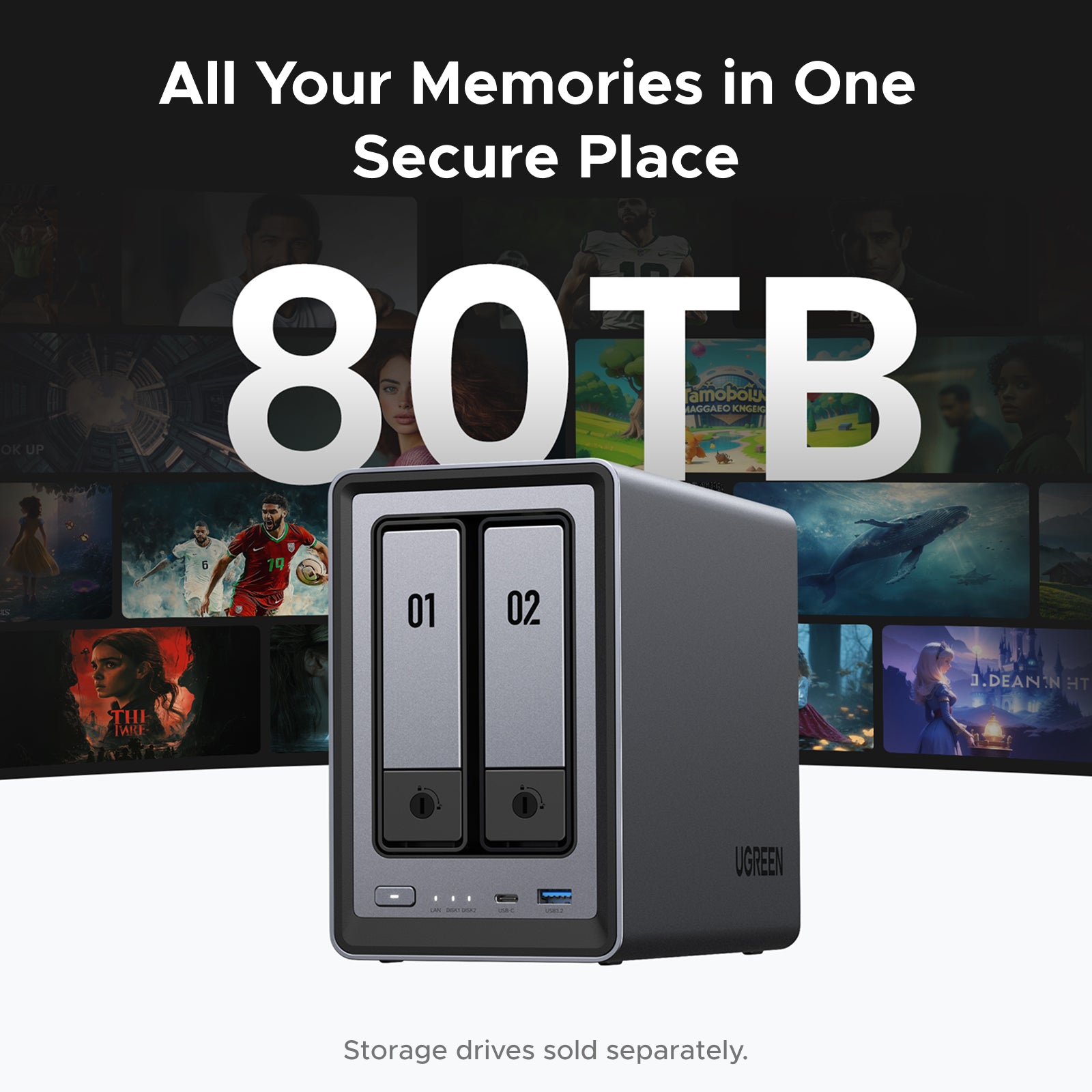 【ほぼ新品】UGREEN NASync DXP2800 2ベイNAS 2 bay NAS Storage for Home | 14-day worry-free trial – UGREEN NAS US