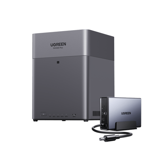 DH4300 NAS with UPS – AI Photo Sorting & Data Protection